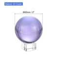 thumbnail image 2 of Unique Bargains 50mm/2' K9 Crystal Ball Decorative Ball with Gift Box and Crystal Stand Purple 1 Set, 2 of 5