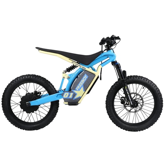 Freeboy V2 Kids Electric Dirt Bike,1500W Motor,48V 13Ah Removable Battery,25 MPH,25 Miles Range,20" Off Road Electric Motorcycle for Ages 7-12