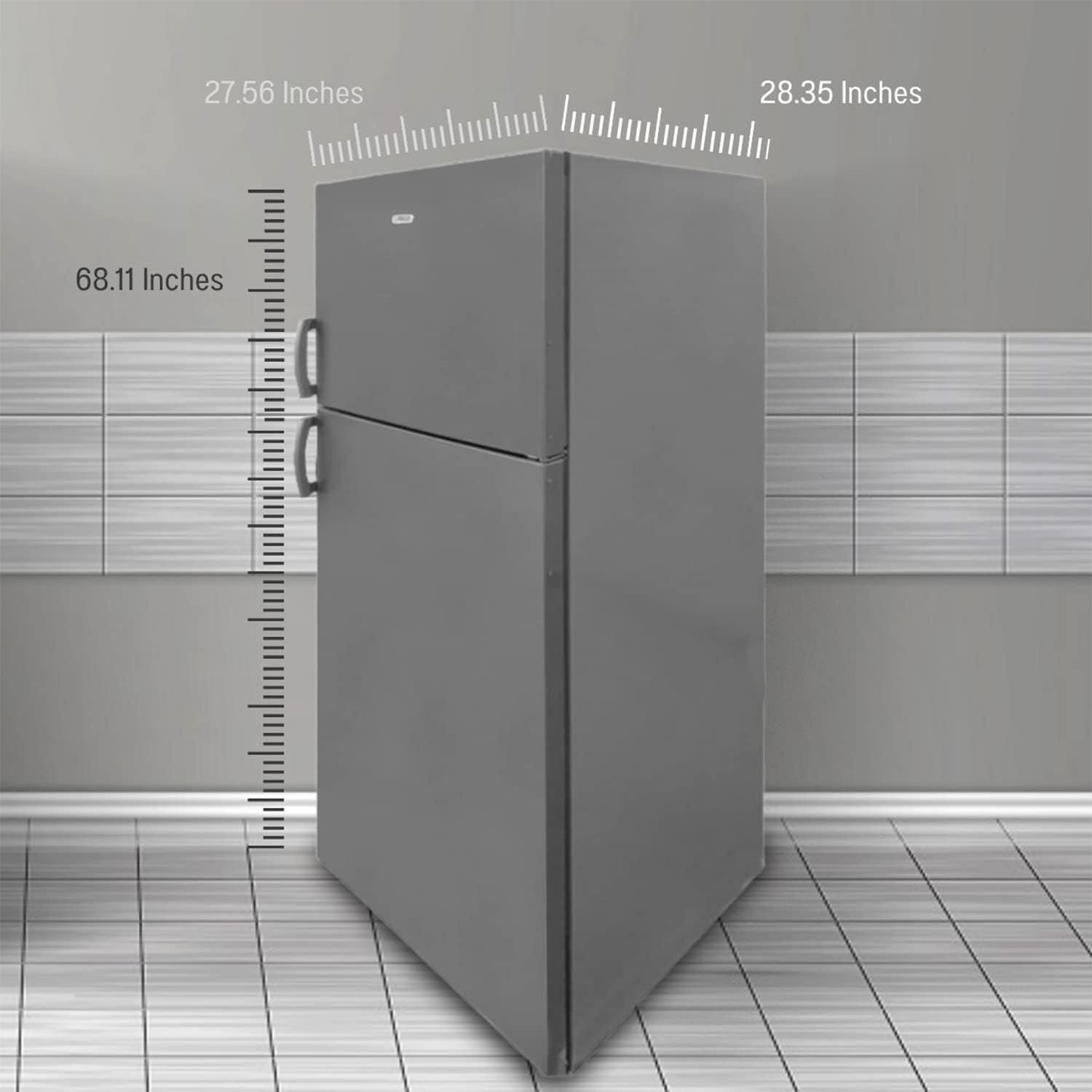 Equator 14 cf Stainless Refrigerator-Freezer Top Mount Frost Free E-Star Europe