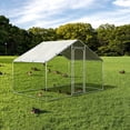 thumbnail image 3 of WOKEEN 4.92 x 9.9 ft Large Metal Chicken Coop, Waterproof & Anti-UV Outdoor Dome Chicken Pen for Backyard, 3 of 8
