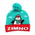thumbnail image 2 of Gorro Navideño Led de Moda para Invierno, Gorro de Papá Noel con Bolas de Pelo, Gorro de Punto, Gorro de Lana Cálido con Protección para Los Oídos, Imprescindible para Decoraciones Navideñas., 2 of 6
