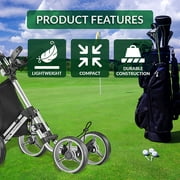 CaddyTek Explorer Version 8, Silver Golf Push & Pull Carts