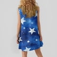 thumbnail image 4 of Women's Lightweight Sundress, Sleeveless Round Neck Summer Casual Dress with Patriotic Design, Perfect for Outdoor Celebrations,Royal Blue S, 4 of 5