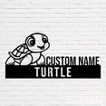 thumbnail image 4 of Handmadetneonsign Turtle Animal Metal Nameplate, Turtle Desk Nameplate, Turtle Desk Name Plate Decor, 4 of 4