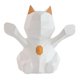 thumbnail image 2 of Escultura de gato de la de geométrica abstracto en 3D, estatua de Animal de resina, , decoración de Feng Shui S blanca Soledad Estatua del gato con resina geométrica, 2 of 10