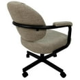 thumbnail image 2 of Swivel Metal Caster Dining Chair M-70 - Hemsath Driftwood on Black, 2 of 2