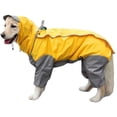 thumbnail image 1 of Imperméable pour Chien avec Capuchon Amovible, Manteau pour Chien d'Extérieur à Cordon de Serrage Ajustable, Veste Imperméable pour Chien, Veste de Pluie avec Capuchon et Trou pour Collier, 10 Tailles, 24, 1 of 7