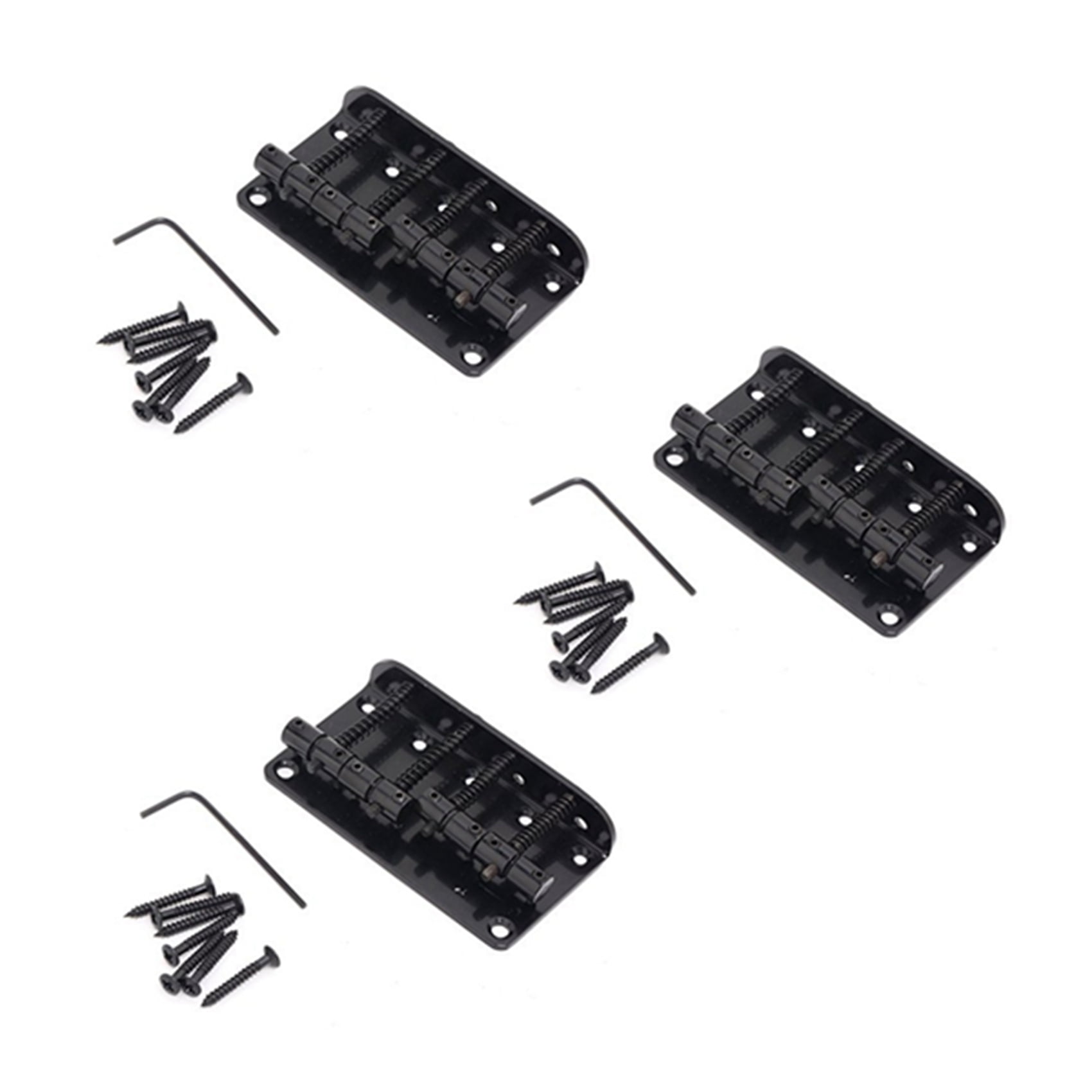 3X 4 String Vintage Style Bass Hardtail Bridge For Precision Jazz Bass 3x-4-string-vintage-style-bass-hardtail-bridge-for-precision-jazz-bass