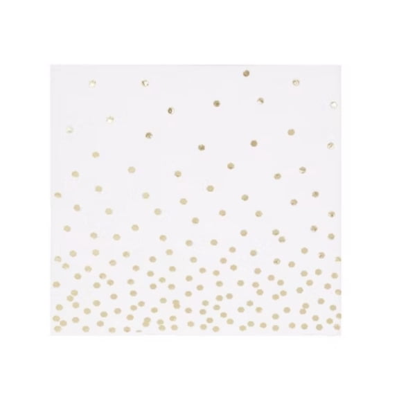 30ct Disposable Lunch Napkins with Foil Gold - Spritz