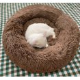 thumbnail image 4 of Modern Soft Plush Round Pet Bed for Cats or Small Dogs, Mini Medium Sized Dog Cat Bed Self Warming Autumn Winter Indoor Snooze Sleeping Cozy Kitty Ted, 4 of 4