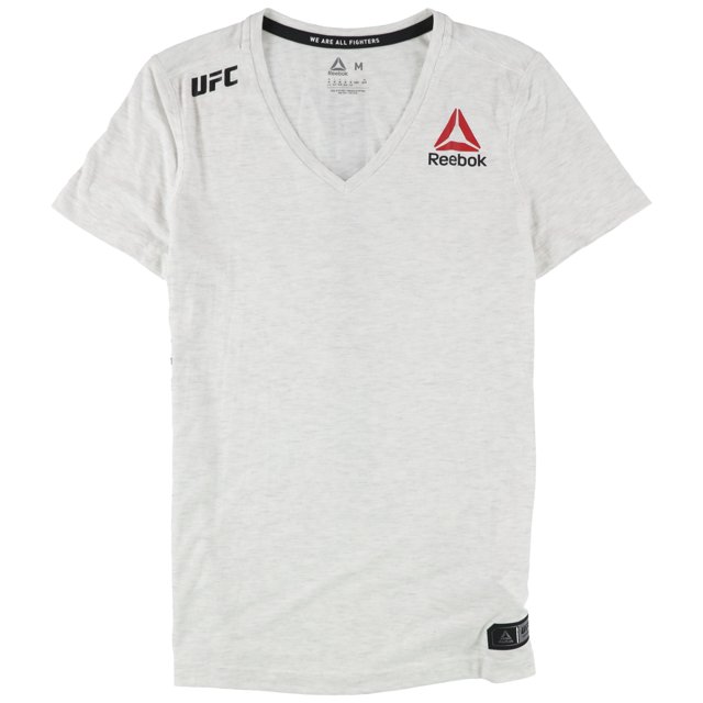 Reebok Womens We Are All Fighters Graphic T-Shirt ltgray M Reebok Graphic Tee