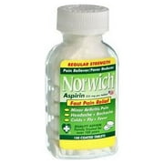5 Pack - Norwich Aspirin Tablets Regular Strength 100 Tablets Each