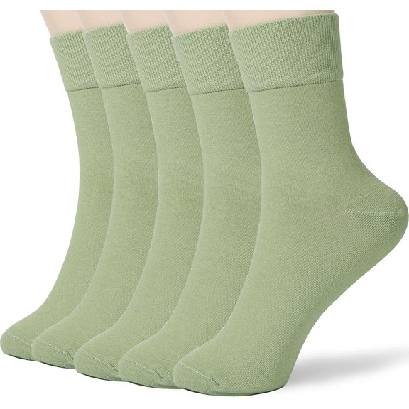 Women Thin Cotton Socks, Soft Cotton Bootie Socks Women Above Ankle Crew Socks 5-10 Pairs