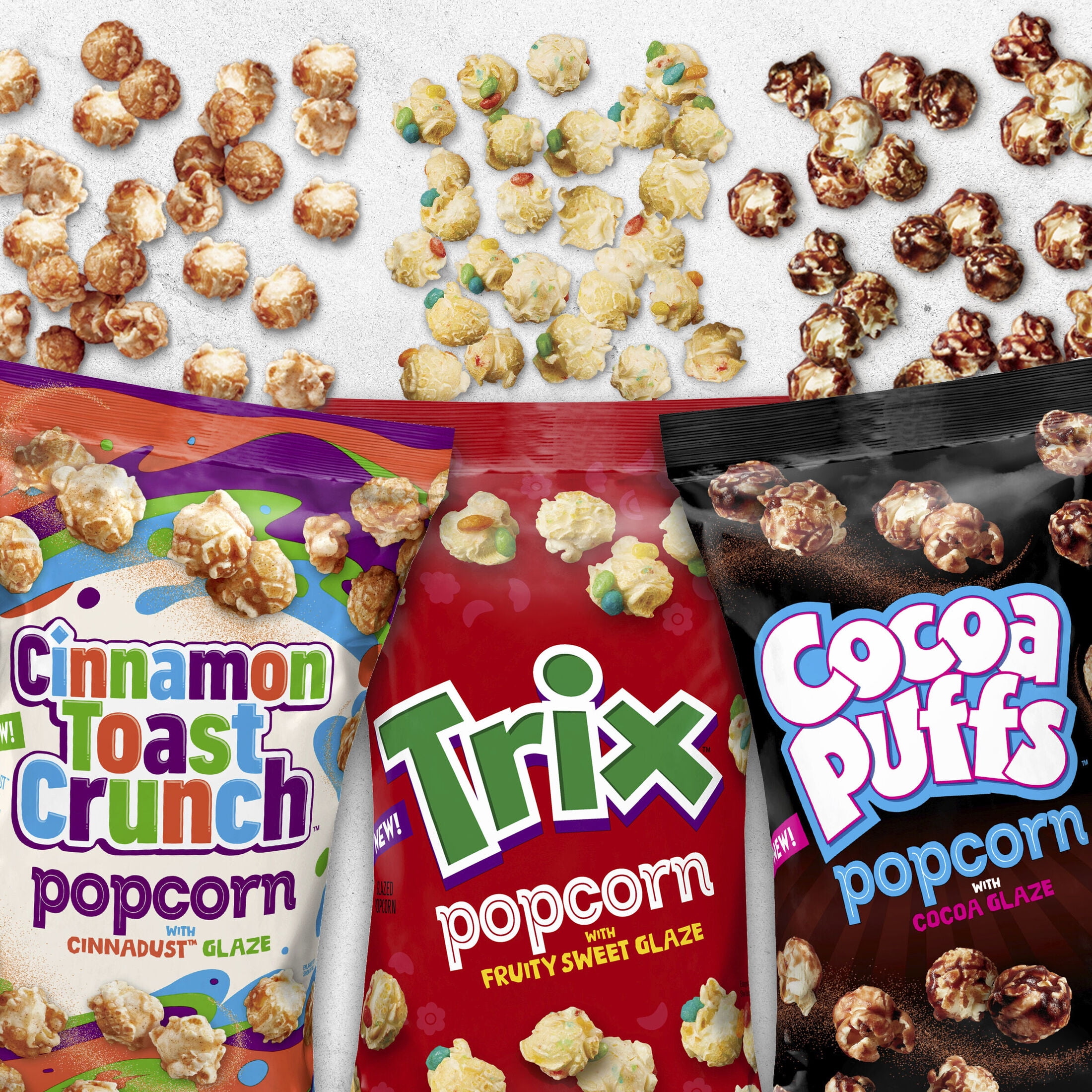 (3 pack) Cinnamon Toast Crunch Popcorn Snack, Cinnadust Glaze, 7 oz