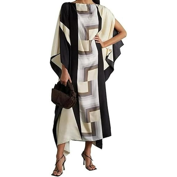 Brisha Creation_Beautifull Silk Crepe Kaftan,Super Designer Kaftan for women,Islamic Kaftan,Womens Night Wear Soft & smooth kaftan.