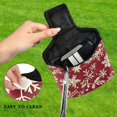 thumbnail image 4 of Haosy Snowflakes and Pine Branches Golf Mallet Putter Cover Strong Magnetic Leather Golf Club Headcover Closure, 4 of 7