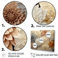 thumbnail image 3 of Designart "Minimalist Beige And White Mums Painting I" Mums Floater Framed Canvas Wall Art, 3 of 5