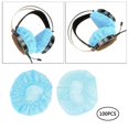 thumbnail image 3 of 1 par de sanitarias blancas no tejidas para auriculares, elásticas desechables, desodorizantes y lavables a prueba de gérmenes, para S shamjiam Funda para auriculares, 3 of 9