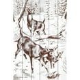 thumbnail image 3 of Marmont Hill "Deer" Painting Print on White Wood, 3 of 5