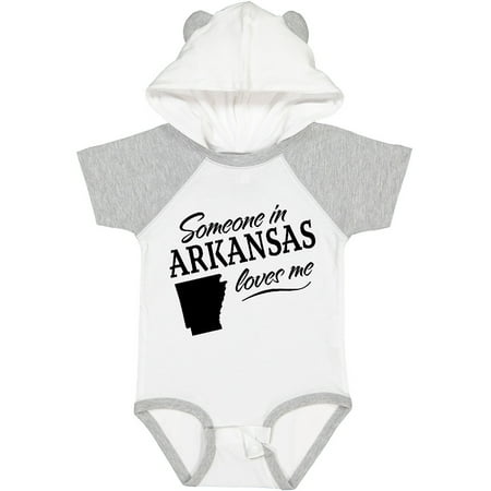 

Inktastic Someone in Arkansas Loves Me Gift Baby Boy or Baby Girl Bodysuit