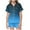 D Blue, variant on Auroural Kids Sleepwear Girls 12-13 Girls Button Front Pajama Top & Shorts Set, 2-Piece, Sizes 2-14 & Plus