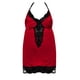 thumbnail image 4 of Gibobby Ropa interior mujer Conjunto de Liguero con Sujetador de Encaje, Lencería Elegante y Exquisita para Mujer para Noche de Bodas, Luna de Miel y Más(Rojo, M), 4 of 5