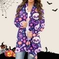 thumbnail image 4 of Women's Halloween Cardigan Sweater Cozy Fall Knit Top Long Sleeve Casual Loose Fit Open Front Stylish Outwear Comfortable Soft Yarn, 4 of 4