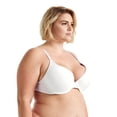 thumbnail image 3 of Curve Muse Women's Plus Size Full Coverage Padded Underwire Bra-2PK-IVORY,FLAME-32D, 3 of 6
