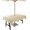 White Beige, variant on Outdoor Tablecloth with Umbrella Hole and Zipper 60 x 102 Inch Abstract Rustic Beige White Gradient Table Cover for Rectangular Tables Waterproof Tabletop Collection for Patio Garden Picnic Camping