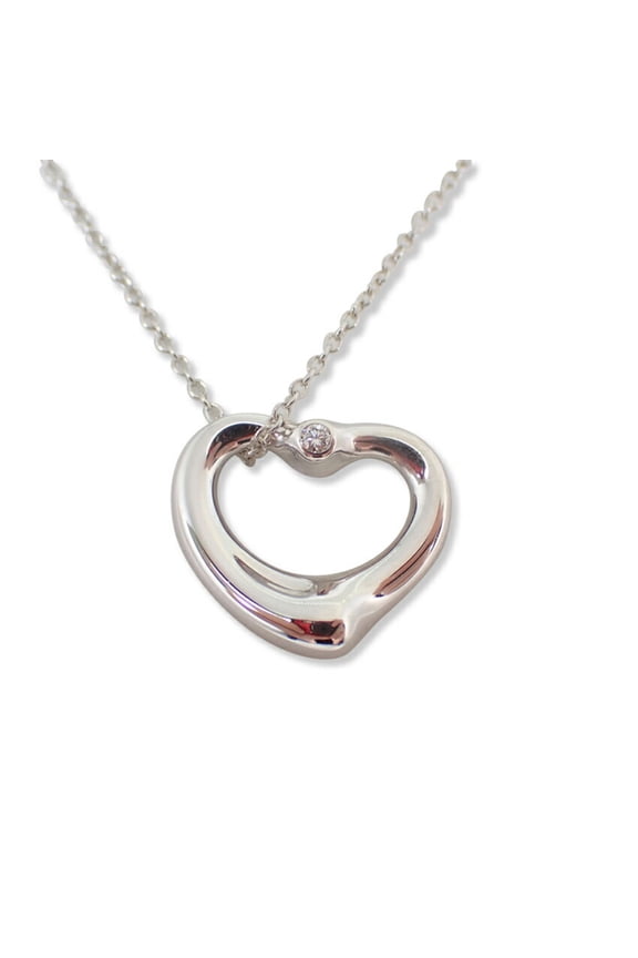 Pre-Owned TIFFANY & Co. 925 Heart Pendant Necklace