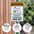 thumbnail image 4 of Hazardous Pool Chemicals Pool Sign, Keep Out Sign 12x18 Reflective Aluminum EGP, 4 of 8