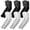 3 Pairs Black+3 Pairs grey, variant on 6 Pairs UV Sun Protection Arm Sleeves for Men & Women, UPF 50 Cooling Sports Sleeve