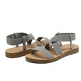 thumbnail image 2 of Dream Pairs Women's Elastic Ankle Strap Summer Flat Sandals, 2 of 7