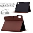 thumbnail image 2 of Case for Lenovo Tab M9 9.0" 2023, Carbon Fiber Texture PU Leather Multi-Angle Viewing Stand Shockproof Flip Case with Card Slots Magnetic Clasp, for Lenovo Tab M9 9.0" 2023, Brown, 2 of 6
