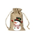 thumbnail image 1 of Christmas Burlap Bag Set Drawstring Advent Calendar Small Cloth Bag Christmas Decoration Gift Bag Candy Bag, 1 of 7