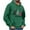Green, variant on Fengactive Christmas Hoodie for Men Tree Print Drawstring Tops with Kangaroo Pocket Long Sleeve Sweatshirt Fashion