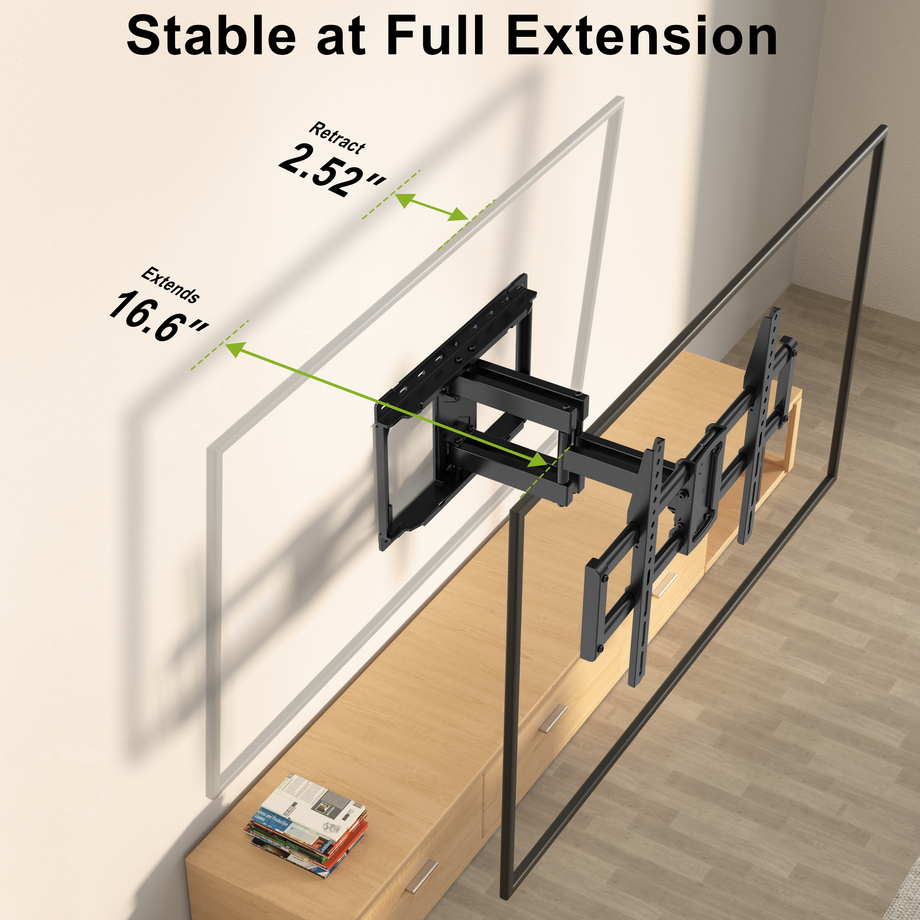 USX Mount Full Motion TV Wall Mount, 47-92 inch, Up to 132lbs photo 3