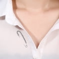 thumbnail image 3 of Mutmorningal 4pcs Rhinestone Brooch Safety Pin Sweater Large Pin Chic Clothing Ornament, 3 of 8