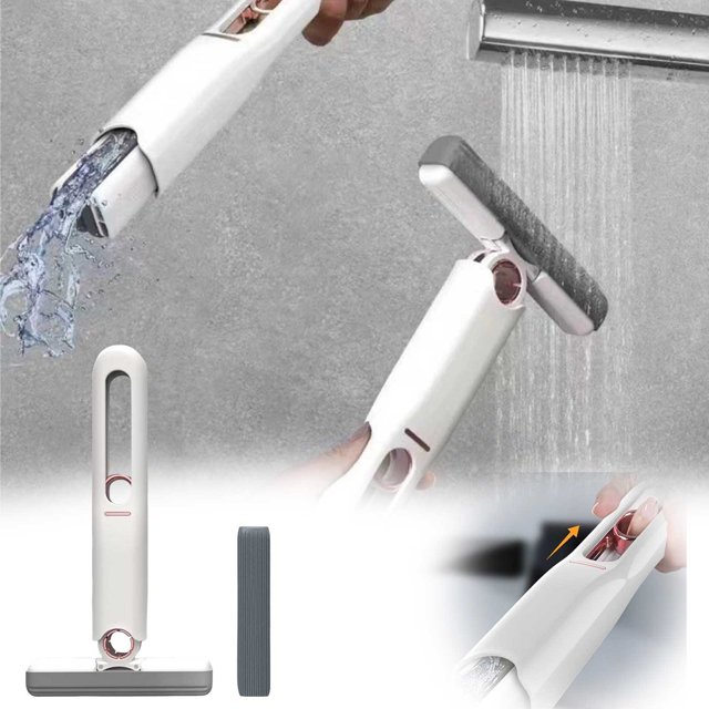 Compact Desk & Mop Lazy Mini Folding Tool Lightweight Sponge Absorbent Cleaner Cleaning Microfiber Pads Cleaning Wipes for Floor Mop And Swifter Dusters No Scent Cleaning Wipe Floor Duster Mop