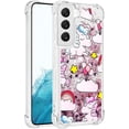 thumbnail image 3 of Compatible with Samsung Galaxy S23 Plus Case Liquid Glitter Cute Stylish Slim Silicone Quicksand Sparkle Shockproof Protective for Women Girls Case for Samsung Galaxy S23 Plus Pink Horse YB, 3 of 12