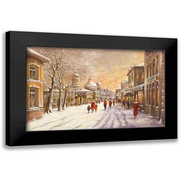 Erwin, Eric 14x10 Black Modern Framed Museum Art Print Titled - Streetscene I