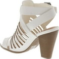 thumbnail image 3 of Delicious By Soda Yummy Cutout Stacked Heel Sandal, 3 of 4