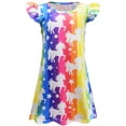 thumbnail image 5 of 3PC Girls Nightgowns Rainbow Cartoon Sleepwear Pajamas, Little Girls 3-8 Years, 5 of 6