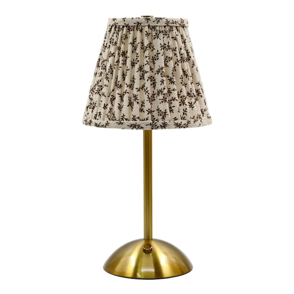 Floral LED Lamp Decorative Flower Night Light, Cordless Dimmable LED Touch Lamp with Pleated Shade for Bedroom, Living Room, Desk, Home Decor