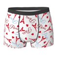 thumbnail image 6 of Men's Boxer Briefs, Eiffel red Tower Soft Comfy Mens Underwear Boxer Briefs Breathable With Widen Waist, 6 of 7