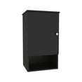 thumbnail image 4 of Medicine Cabinet 28.6" Height, Black - Ample Interior Space With 1 Door And 3 Shelves & Provides Efficient Bathroom Storage Organization, 4 of 5