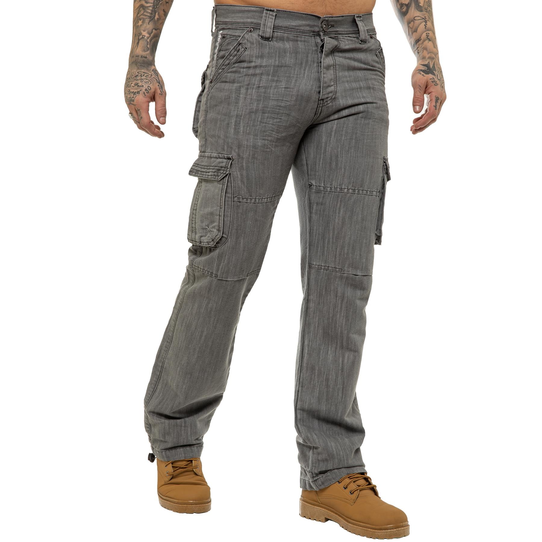 989Zé ENZO Men's Military Combat Trousers Camouflage Cargo