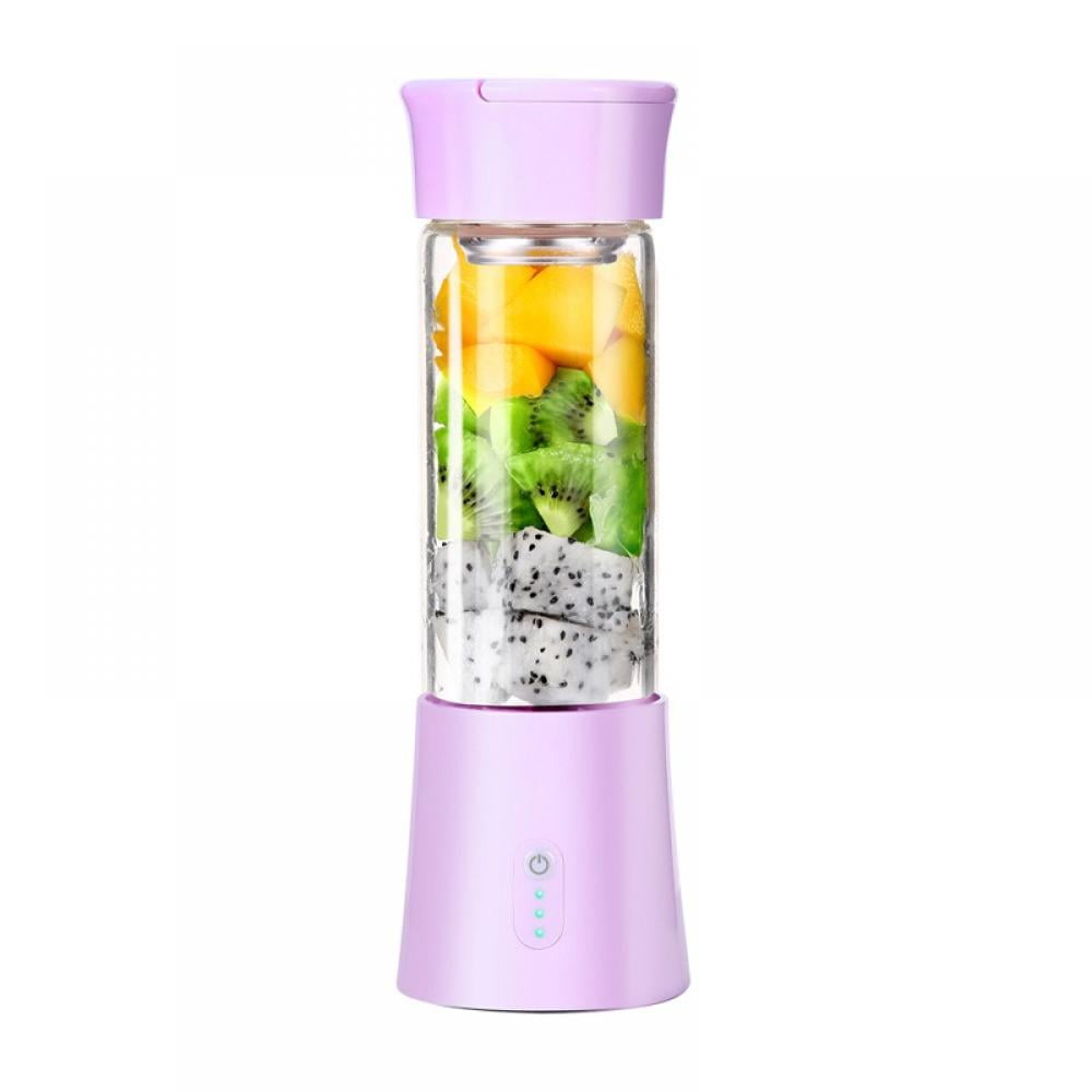 13.4 oz USB Electric Safety Juicer Cup Fruit Juice Mixer Mini Portable Rechargeable Juicing Mixing Crush Ice Smoothie Travel Blender Mixer Machine