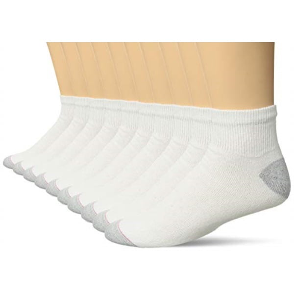 Hanes Hanes Ultimate Men's 10Pack Ankle Socks, White, 1013 (Shoe