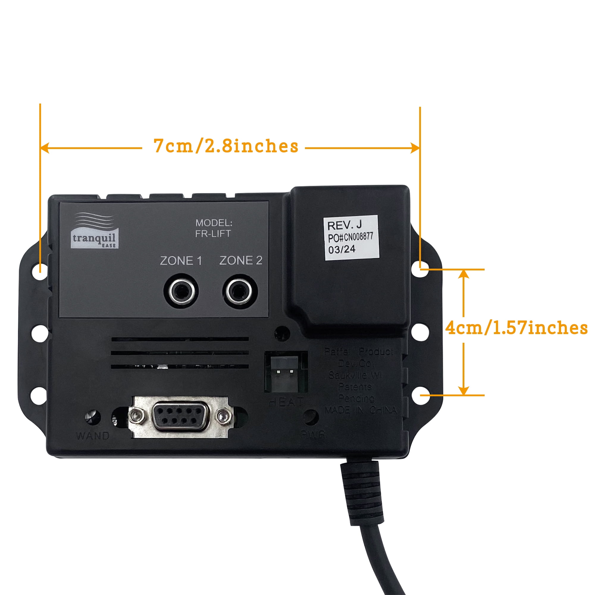 Raffel Systems 2802 Junction Box Model FR-LIFT for Lift Chairs Power Recliner, black